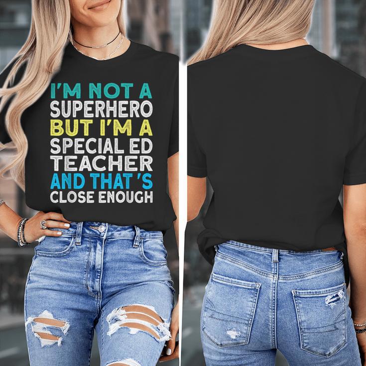 Superhero & Special Education Teacher Men Women Women's T-Shirt, funny design Superhero & Special Education Teacher Men Women Women's T-Shirt, funny design