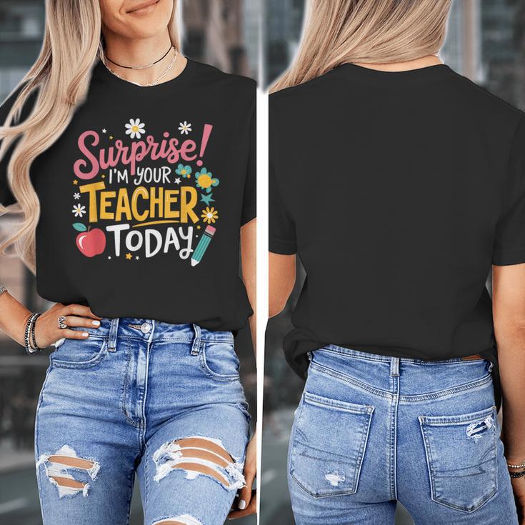 Surprise I'm Your Teacher Today Women's T-Shirt, funny design Surprise I'm Your Teacher Today Women's T-Shirt, funny design