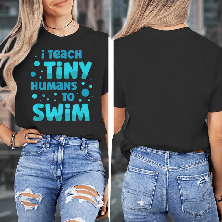 Swimming Teacher I Teach Tiny Humans To Swim Swim Instructor Women's T-Shirt, funny design Swimming Teacher I Teach Tiny Humans To Swim Swim Instructor Women's T-Shirt, funny design