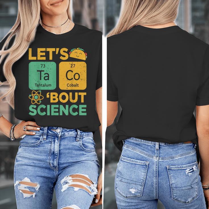 Lets Tacos Bout Science Teacher Chemistry Physics Women's T-Shirt, Science Teacher Gifts, funny design