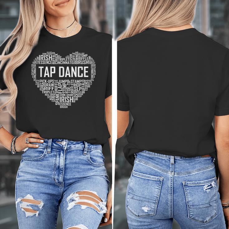 Tap Dance Heart Lover Tap Dancer Dancing Teacher For Men Women Girls Kids Women's T-Shirt, funny design Tap Dance Heart Lover Tap Dancer Dancing Teacher For Men Women Girls Kids Women's T-Shirt, funny design
