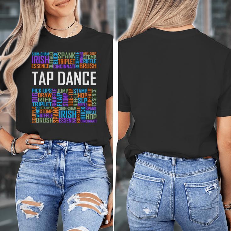 Tap Dance Words Lover Tap Dancer Dancing Teacher Women's T-Shirt, funny design Tap Dance Words Lover Tap Dancer Dancing Teacher Women's T-Shirt, funny design