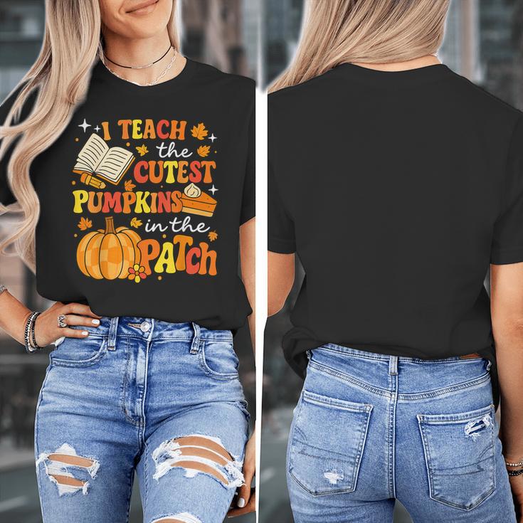 I Teach The Coolest Pumpkins In The Patch Teacher Halloween Women's T-Shirt, funny design I Teach The Coolest Pumpkins In The Patch Teacher Halloween Women's T-Shirt, funny design