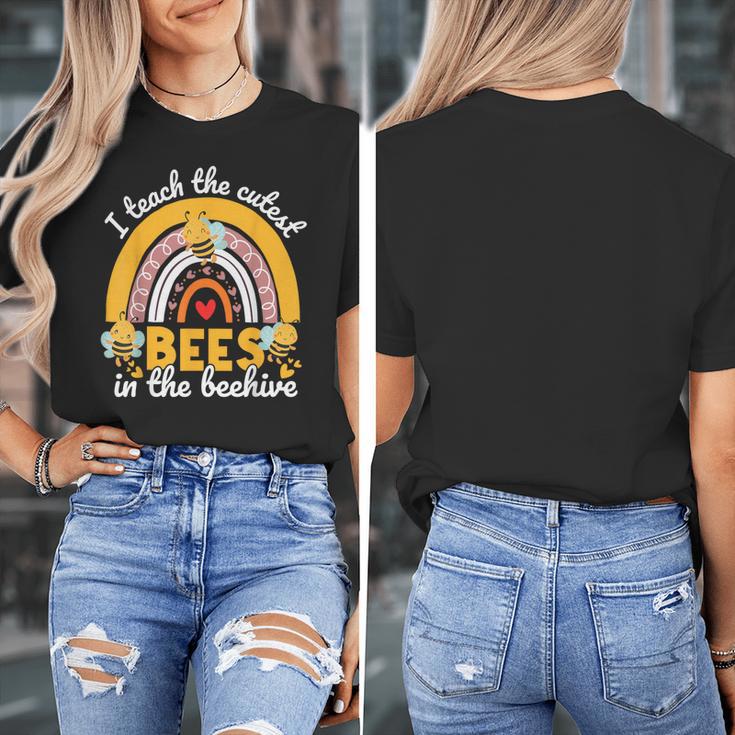 I Teach The Cutest Bees In The Beehive Teachers Day Women's T-Shirt, funny design I Teach The Cutest Bees In The Beehive Teachers Day Women's T-Shirt, funny design