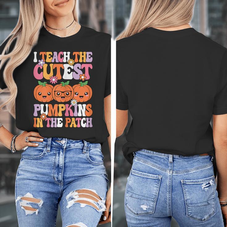 I Teach The Cutest Pumpkins Halloween Fall Teacher Women Women's T-Shirt, funny design I Teach The Cutest Pumpkins Halloween Fall Teacher Women Women's T-Shirt, funny design