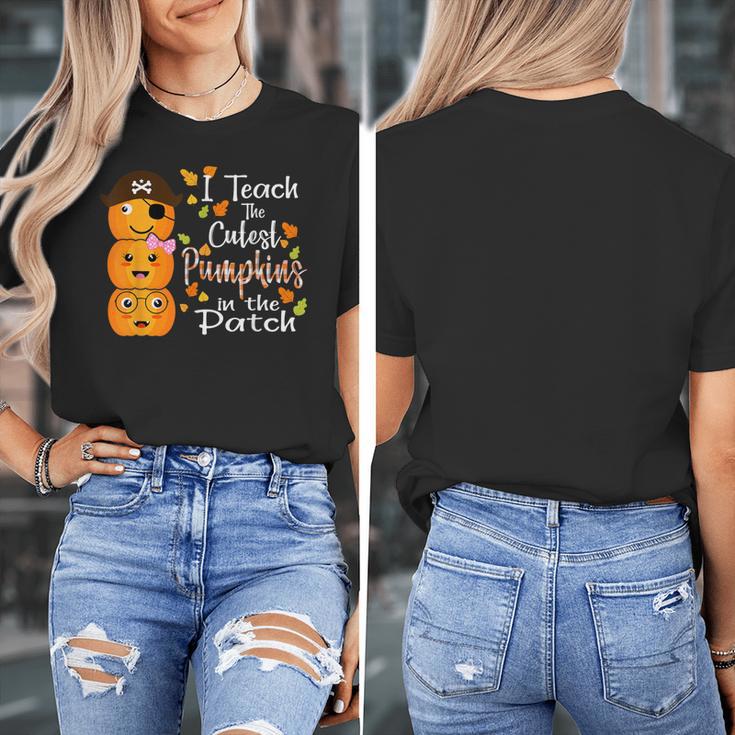 I Teach The Cutest Pumpkins Halloween Shirt For Teachers Women's T-Shirt, funny design I Teach The Cutest Pumpkins Halloween Shirt For Teachers Women's T-Shirt, funny design