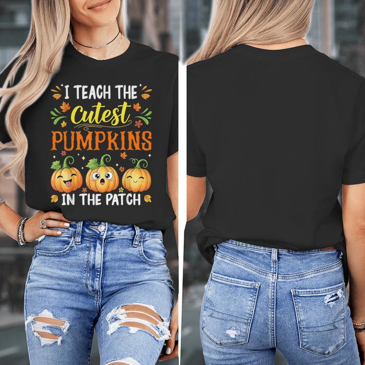 I Teach The Cutest Pumpkins Halloween Teacher Women's T-Shirt, funny design I Teach The Cutest Pumpkins Halloween Teacher Women's T-Shirt, funny design