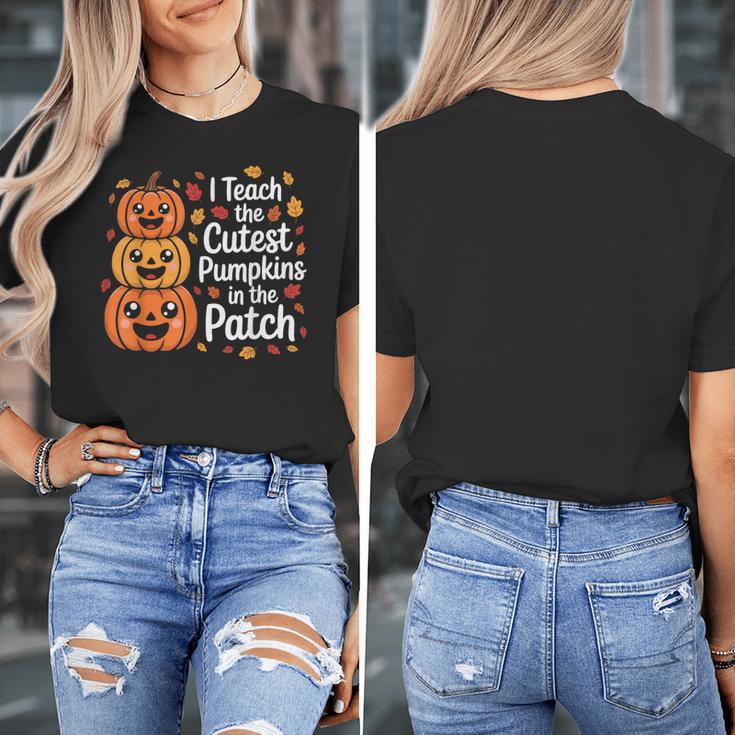 i Teach The Cutest Pumpkins In The Patch Teacher Halloween Women's T-Shirt, funny design i Teach The Cutest Pumpkins In The Patch Teacher Halloween Women's T-Shirt, funny design