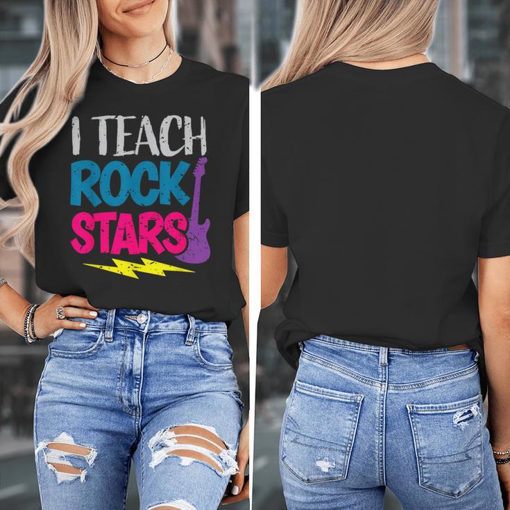 I Teach Rockstars Tee Orchestra Music Teacher Back To School Women's T-Shirt, funny design I Teach Rockstars Tee Orchestra Music Teacher Back To School Women's T-Shirt, funny design