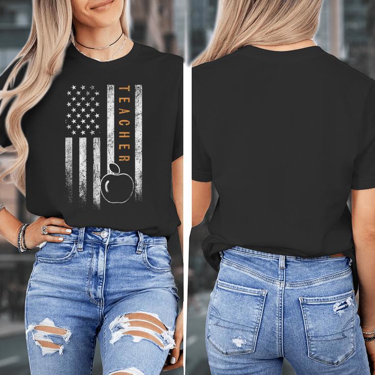 Teacher American Flag Teacher's Day Teaching Women's T-Shirt, funny design Teacher American Flag Teacher's Day Teaching Women's T-Shirt, funny design