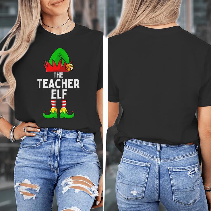 Teacher Elf Matching Family Christmas Women Men Women's T-Shirt, funny design
