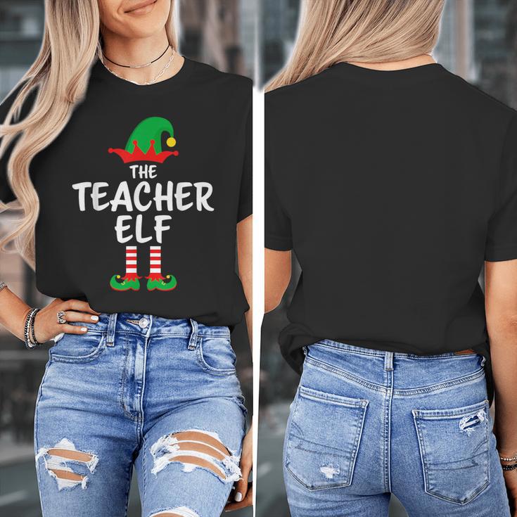 The Teacher Elf Matching Family Christmas Women's T-Shirt, funny design The Teacher Elf Matching Family Christmas Women's T-Shirt, funny design