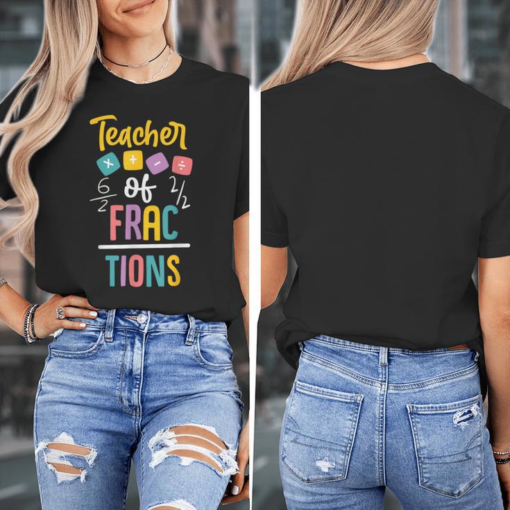 Teacher Of Fractions For Math Teacher Women's T-Shirt, funny design