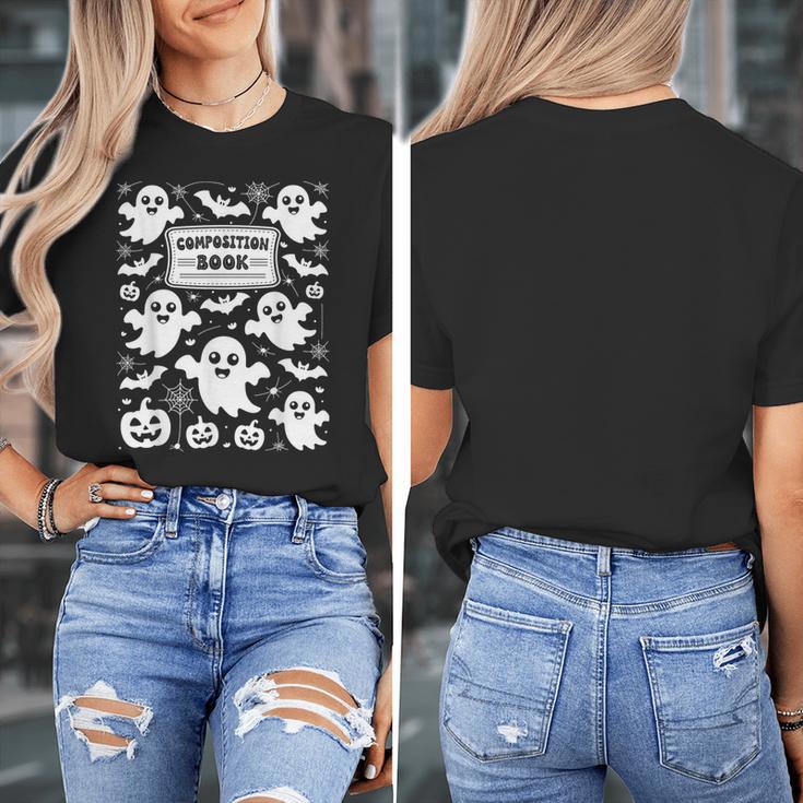 Teacher Halloween Composition Notebook Costume Halloween Women's T-Shirt, funny design