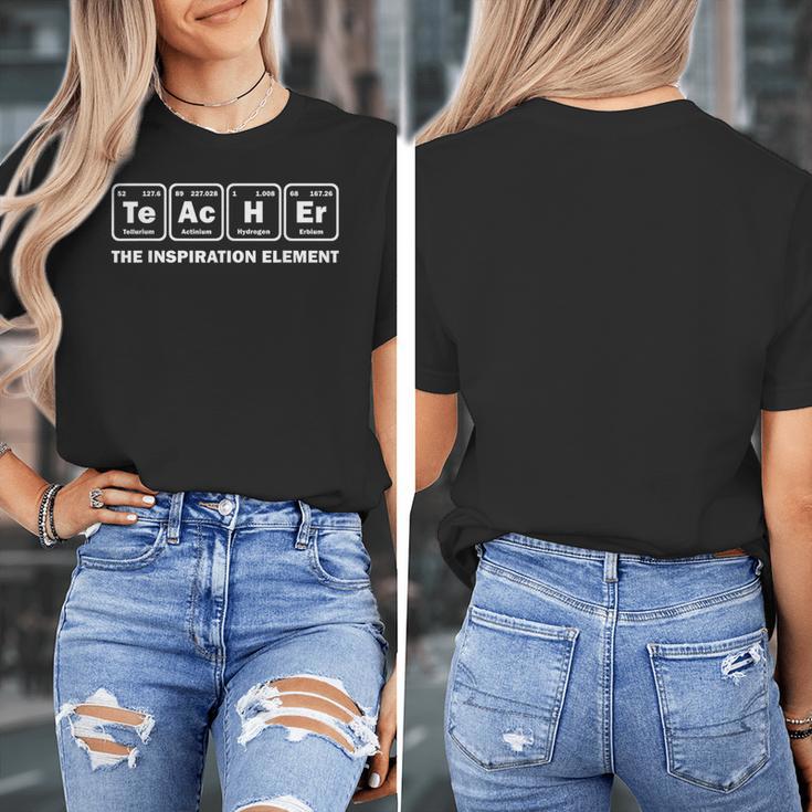 Teacher The Inspiration Element Periodic Table Word Science Women's T-Shirt, Science Teacher Gifts, funny design Teacher The Inspiration Element Periodic Table Word Science Women's T-Shirt, Science Teacher Gifts, funny design