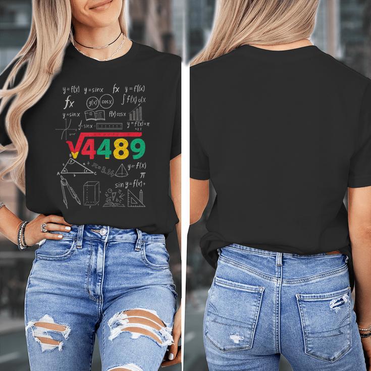 Teacher Math 67 Meme Square Root 4489 Slang Six Seven Women's T-Shirt, funny design
