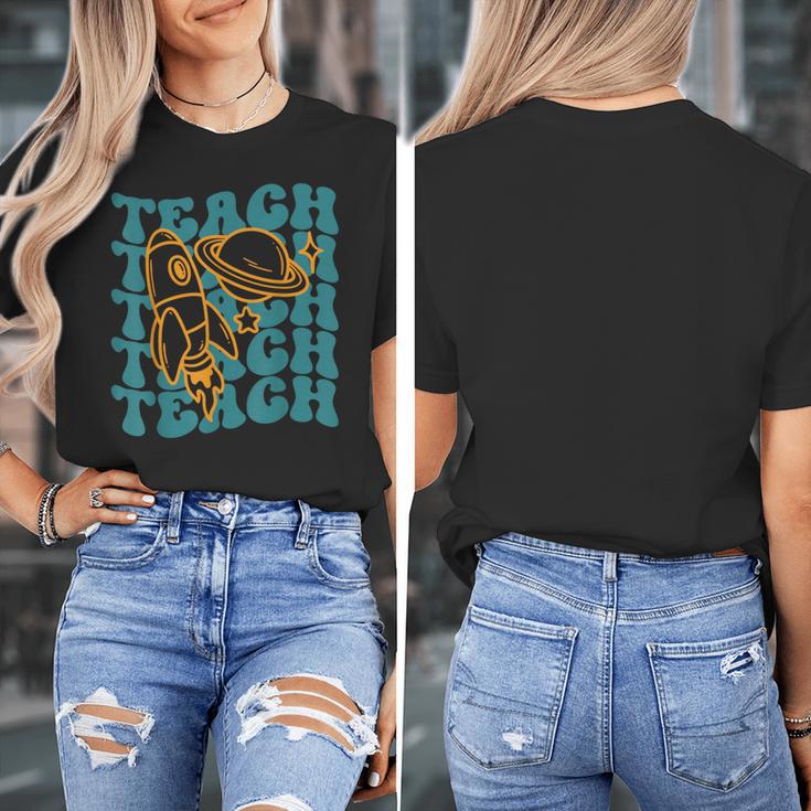 Teacher Outer Space Science Astronomy Planet Saturn Teach Women's T-Shirt, Science Teacher Gifts, funny design Teacher Outer Space Science Astronomy Planet Saturn Teach Women's T-Shirt, Science Teacher Gifts, funny design