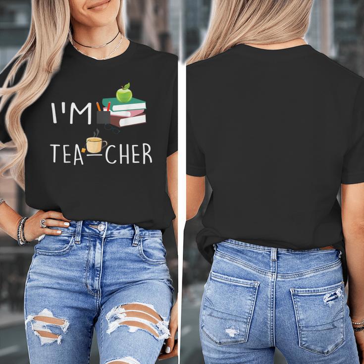 Teacher Puns I'm Tea-Cher Tea Lover Fun Teacher For Men Women Women's T-Shirt, funny design Teacher Puns I'm Tea-Cher Tea Lover Fun Teacher For Men Women Women's T-Shirt, funny design