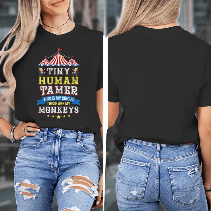 Teacher Tiny Human Tamer This My Circus These Are My Monkeys Women's T-Shirt, funny design Teacher Tiny Human Tamer This My Circus These Are My Monkeys Women's T-Shirt, funny design