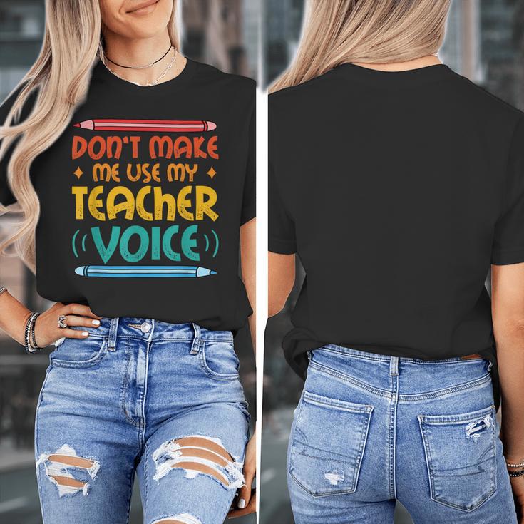 Teacher Voice Teacherlife Primary School Teacher Women's T-Shirt, funny design Teacher Voice Teacherlife Primary School Teacher Women's T-Shirt, funny design