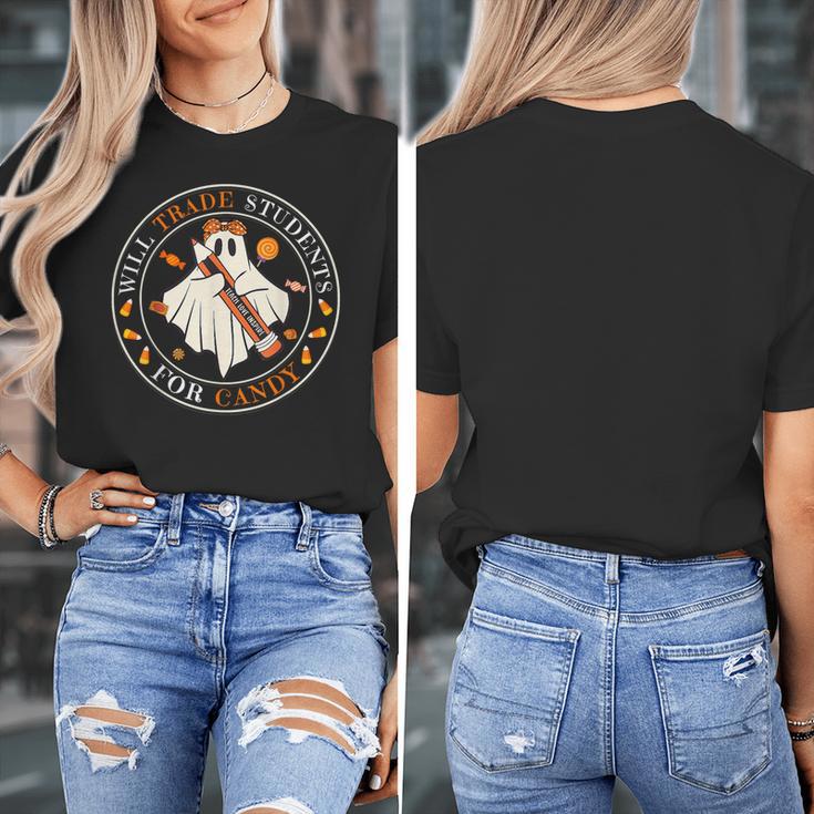 Teacher Will Trade Students For Candy Easy Halloween Costume Women's T-Shirt, funny design Teacher Will Trade Students For Candy Easy Halloween Costume Women's T-Shirt, funny design
