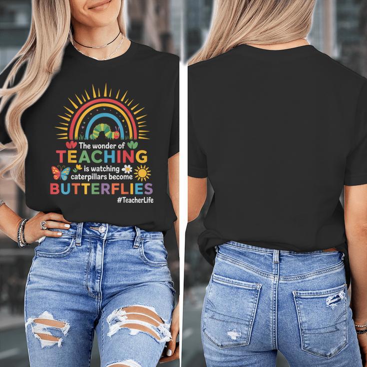 Teacher The Wonder Of Teaching Is Watching Caterpillar Women's T-Shirt, funny design Teacher The Wonder Of Teaching Is Watching Caterpillar Women's T-Shirt, funny design