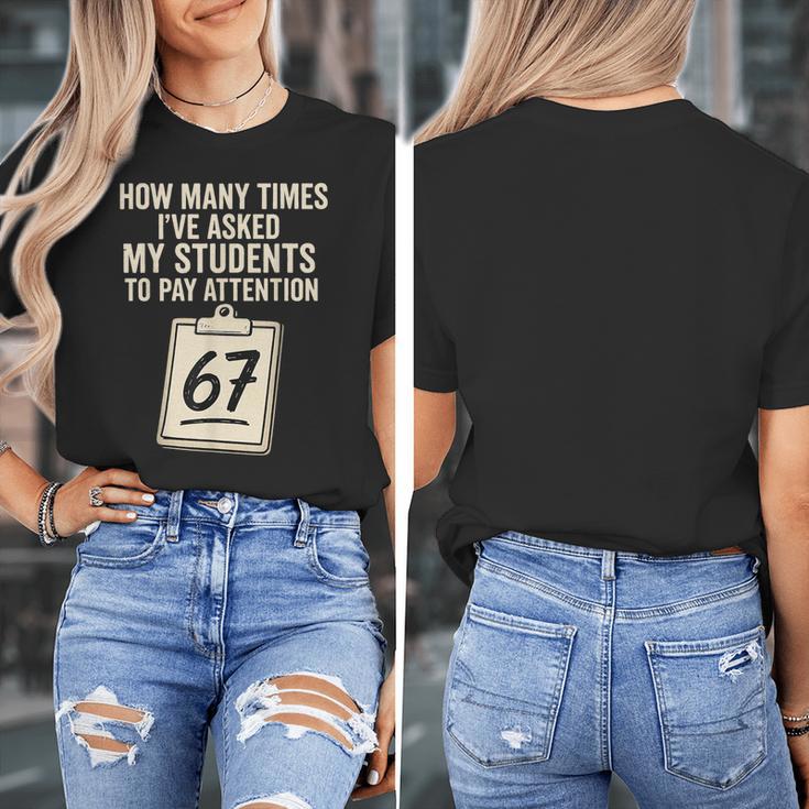 Teachers 67 Meme Women's T-Shirt, funny design Teachers 67 Meme Women's T-Shirt, funny design