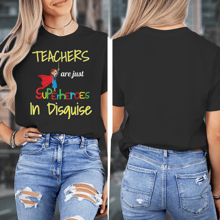 Teachers Are Superheroes First Day School T-Shirt Women's T-Shirt, funny design