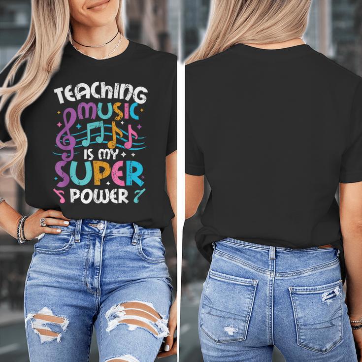 Teaching Music Is My Superpower Music Teacher For Men Women Kids Women's T-Shirt, funny design Teaching Music Is My Superpower Music Teacher For Men Women Kids Women's T-Shirt, funny design