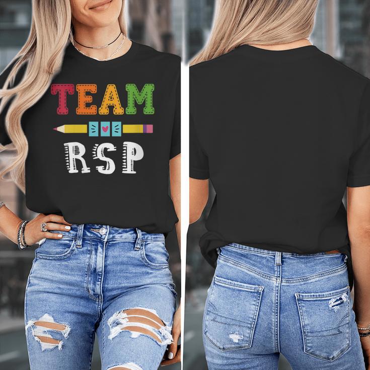 Team RSP RSP Teacher Kindergarten Teacher Women's T-Shirt, funny design Team RSP RSP Teacher Kindergarten Teacher Women's T-Shirt, funny design