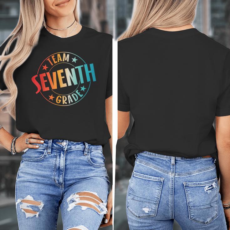 Team Seventh Grade Teacher Student Back To School 7th Grade Women's T-Shirt, funny design Team Seventh Grade Teacher Student Back To School 7th Grade Women's T-Shirt, funny design