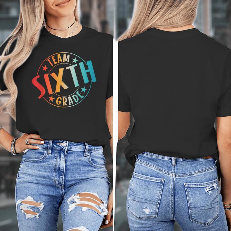 Team Sixth Grade Teacher Student Back To School 6th Grade Women's T-Shirt, funny design