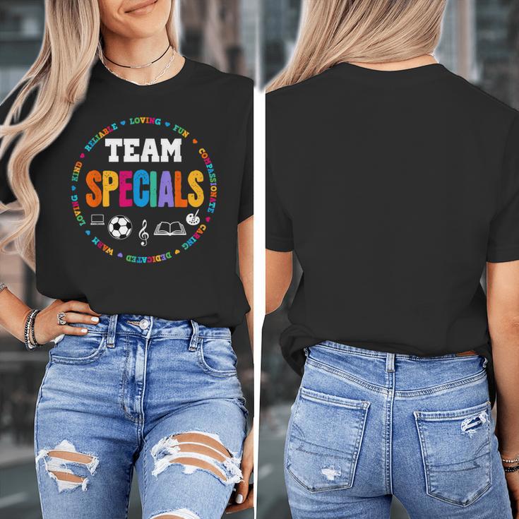 TEAM Specials Teacher TRIBE Squad Back To Primary School Women's T-Shirt, funny design TEAM Specials Teacher TRIBE Squad Back To Primary School Women's T-Shirt, funny design