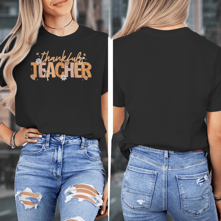 Thankful Teacher Autumn Fall Teacher Thanksgiving Youth Women's T-Shirt, funny design Thankful Teacher Autumn Fall Teacher Thanksgiving Youth Women's T-Shirt, funny design