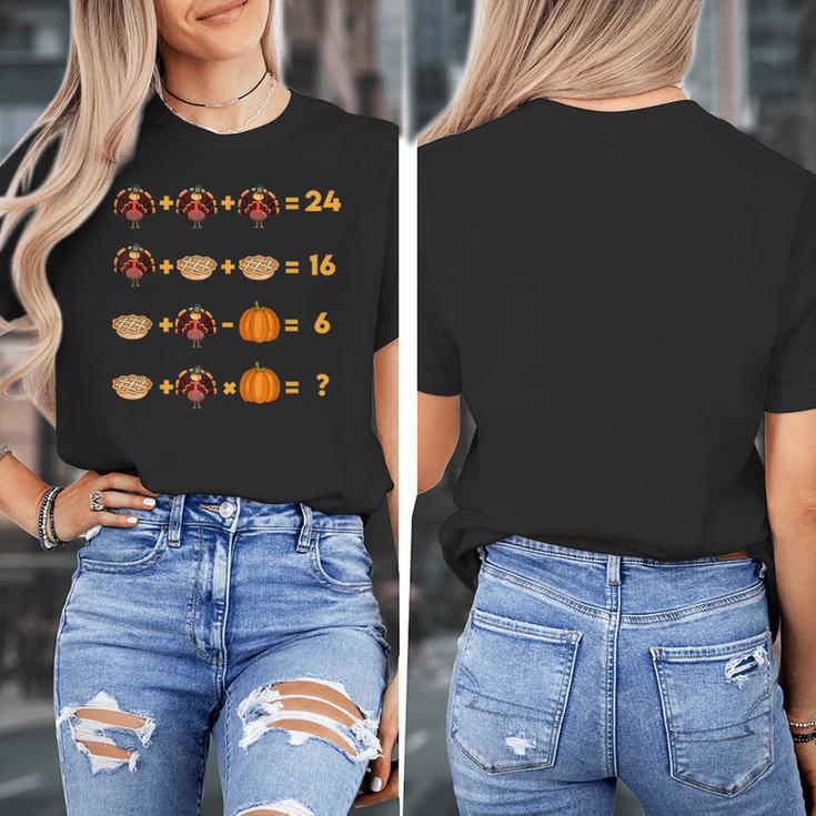 Thanksgiving Order Of Operations Turkey Quiz Math Teacher Women's T-Shirt, funny design Thanksgiving Order Of Operations Turkey Quiz Math Teacher Women's T-Shirt, funny design