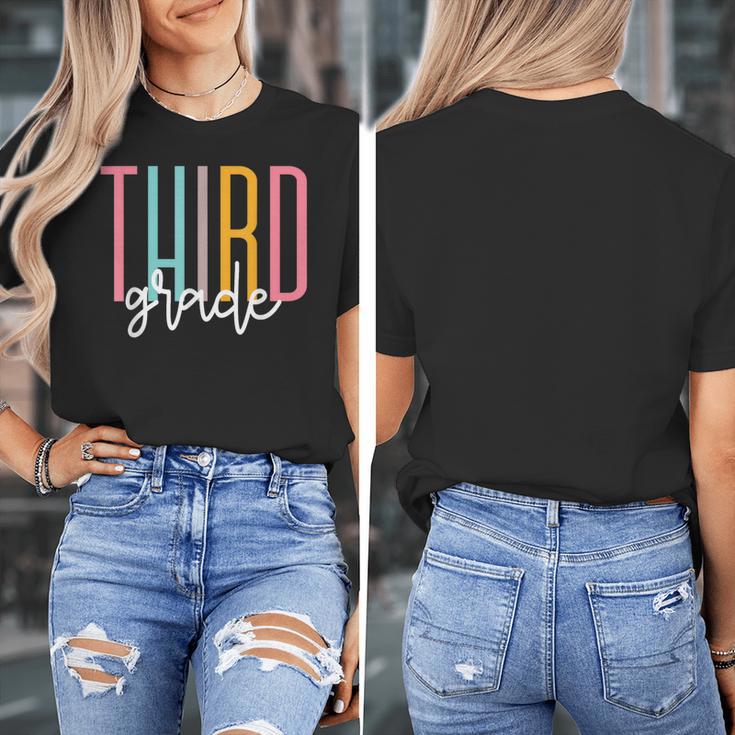 Third Grade Girls Boys Teacher Team 3rd Grade Squad Women's T-Shirt, funny design
