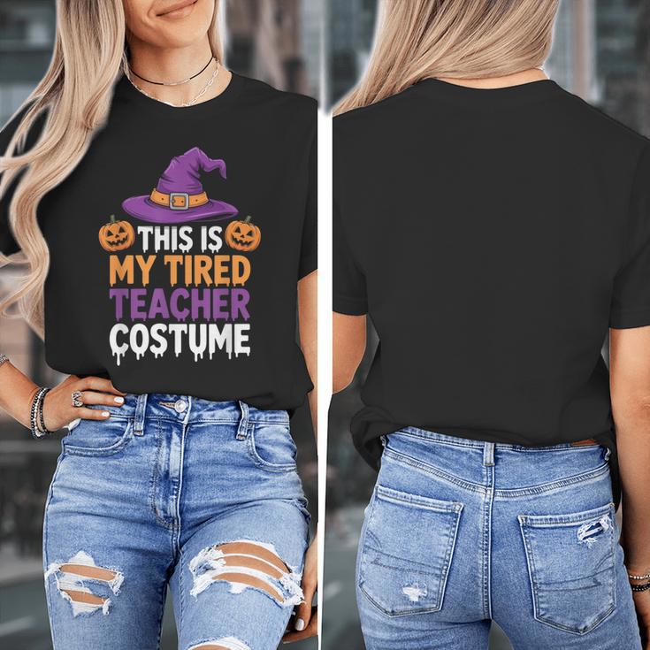 This Is My Tired Teacher Costume Halloween Women's T-Shirt, funny design This Is My Tired Teacher Costume Halloween Women's T-Shirt, funny design