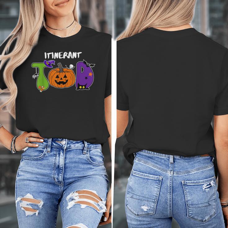 TOD Itinerant Teacher Of The Deaf Halloween ASL Interpreters Women's T-Shirt, funny design