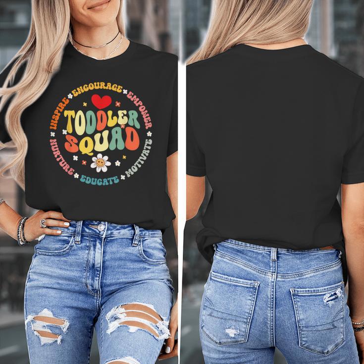 Toddler Squad Pre-K Teacher Pre School Back To School Women's T-Shirt, funny design