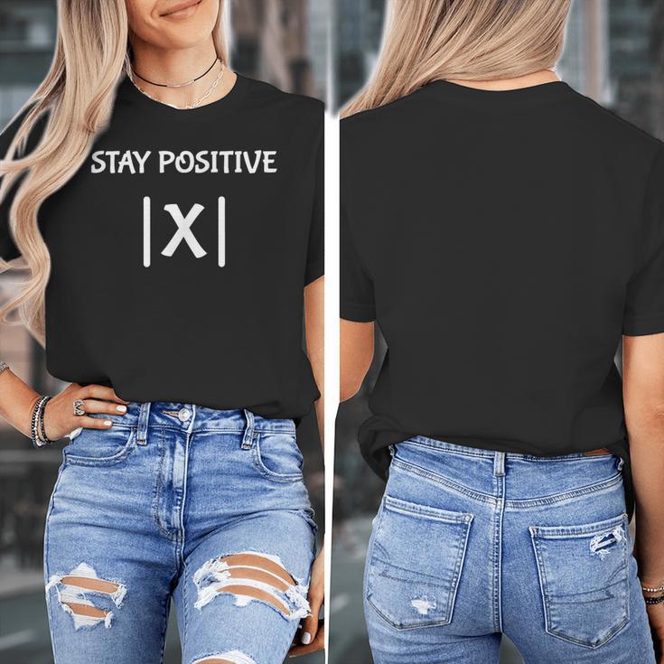 Top Math Teacher Joke Men Women Fun Stay Positive Women's T-Shirt, funny design Top Math Teacher Joke Men Women Fun Stay Positive Women's T-Shirt, funny design
