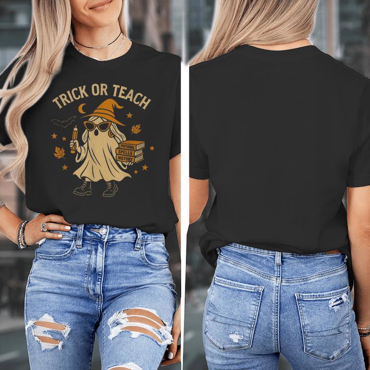 Trick Or Teach Halloween Teacher Women's T-Shirt, funny design Trick Or Teach Halloween Teacher Women's T-Shirt, funny design