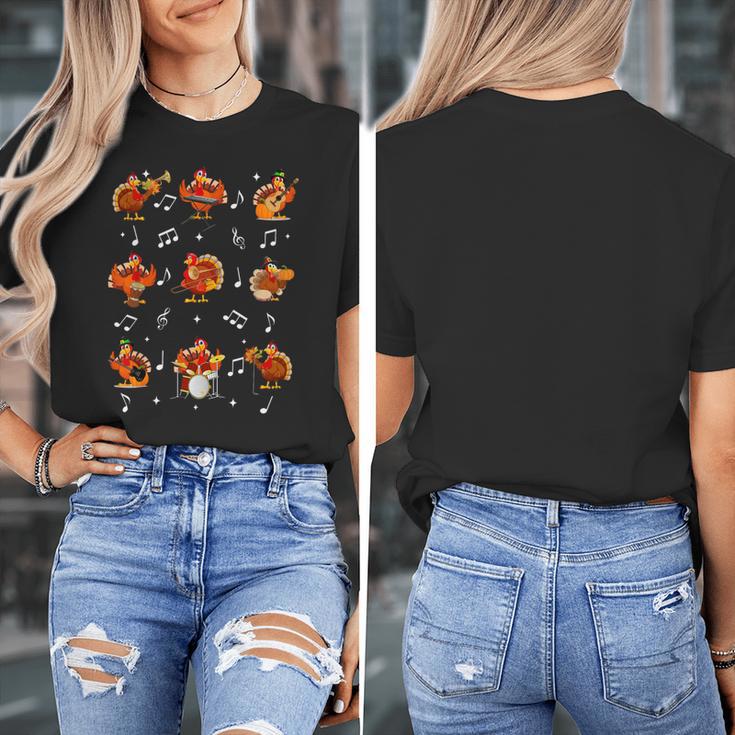 Turkey Squad Music Note Music Teacher Thanksgiving Women's T-Shirt, funny design Turkey Squad Music Note Music Teacher Thanksgiving Women's T-Shirt, funny design