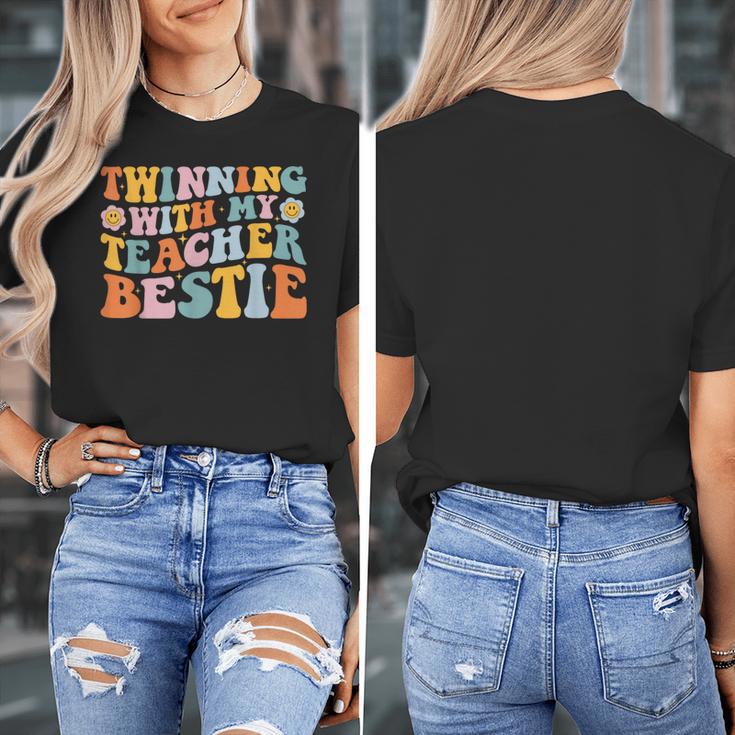 Twinning With My Teacher Bestie Twin Day Matching For Men Women Kids Women's T-Shirt, funny design Twinning With My Teacher Bestie Twin Day Matching For Men Women Kids Women's T-Shirt, funny design