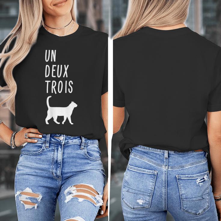 Un Deux Trois Cat Shirt French Teacher Women's T-Shirt, funny design