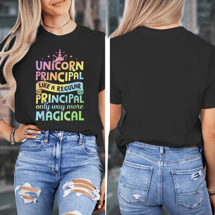 Unicorn Principal Back To School Teacher Appreciation Women's T-Shirt, funny design Unicorn Principal Back To School Teacher Appreciation Women's T-Shirt, funny design