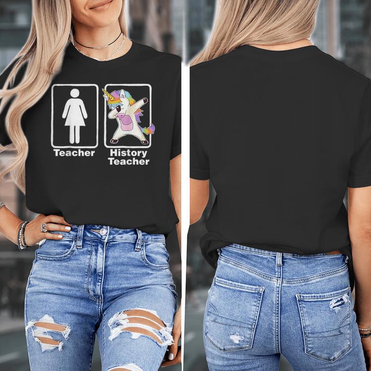 Unicorn History Teacher T-Shirt History Teacher Women's T-Shirt, History Teacher Gifts, funny design