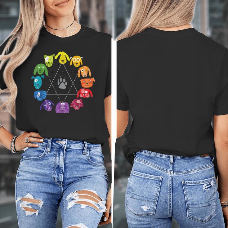 Unique For Artists By ADS Color Wheel Educational Art Teacher Dog Themed Artist Small Women's T-Shirt, funny design Unique For Artists By ADS Color Wheel Educational Art Teacher Dog Themed Artist Small Women's T-Shirt, funny design
