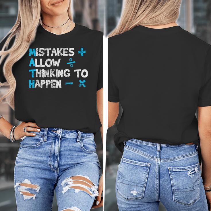 Vintage Math Teacher Saying Women's T-Shirt, funny design