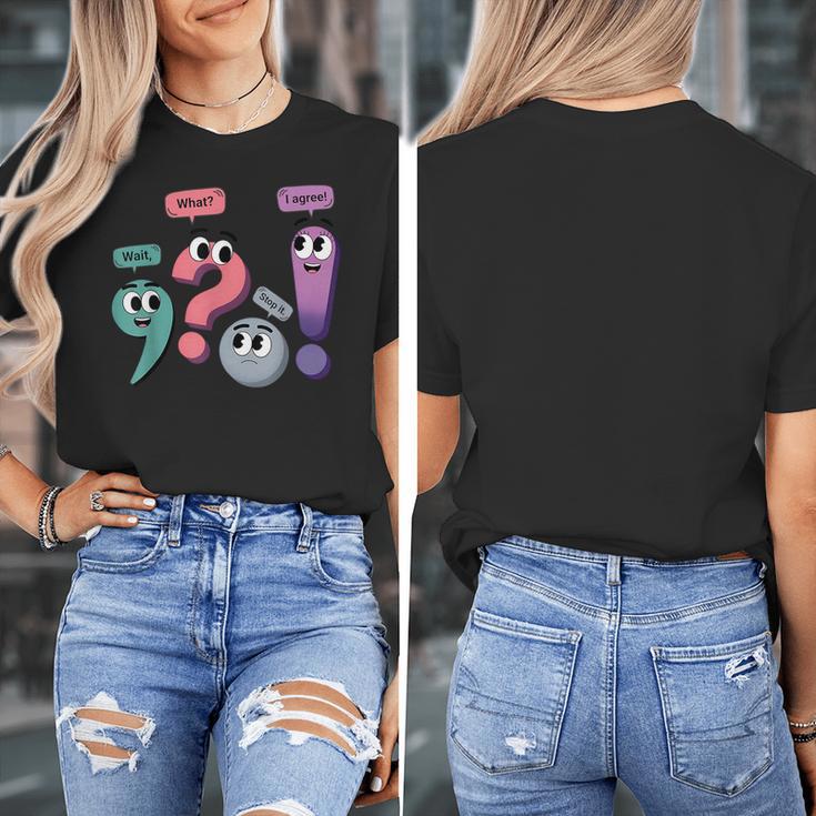 Wait What Stop It I Agree Grammar English Teacher Women's T-Shirt, English Teacher Gifts, funny design Wait What Stop It I Agree Grammar English Teacher Women's T-Shirt, English Teacher Gifts, funny design