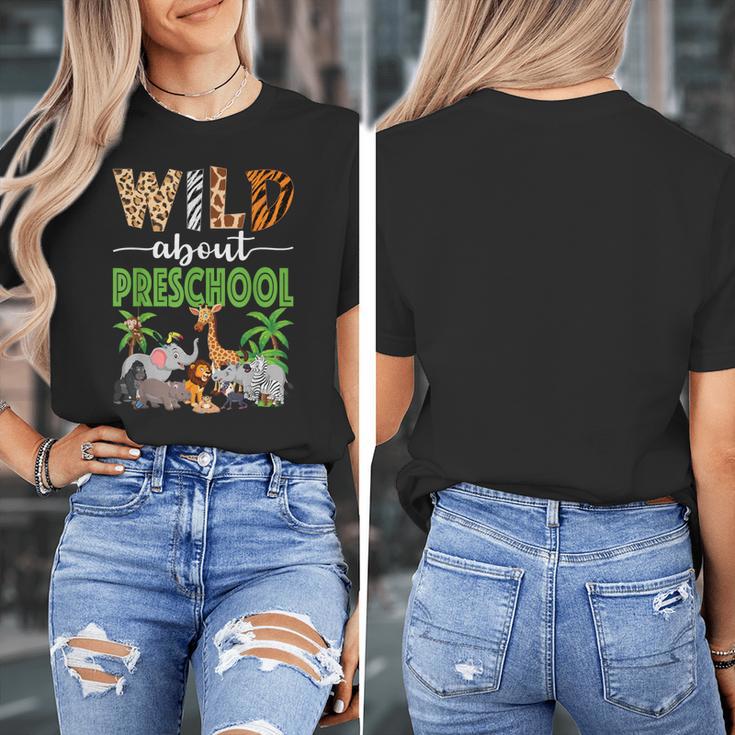 Wild About Preschool Teacher Student Preschool Zoo Safari Women's T-Shirt, funny design Wild About Preschool Teacher Student Preschool Zoo Safari Women's T-Shirt, funny design